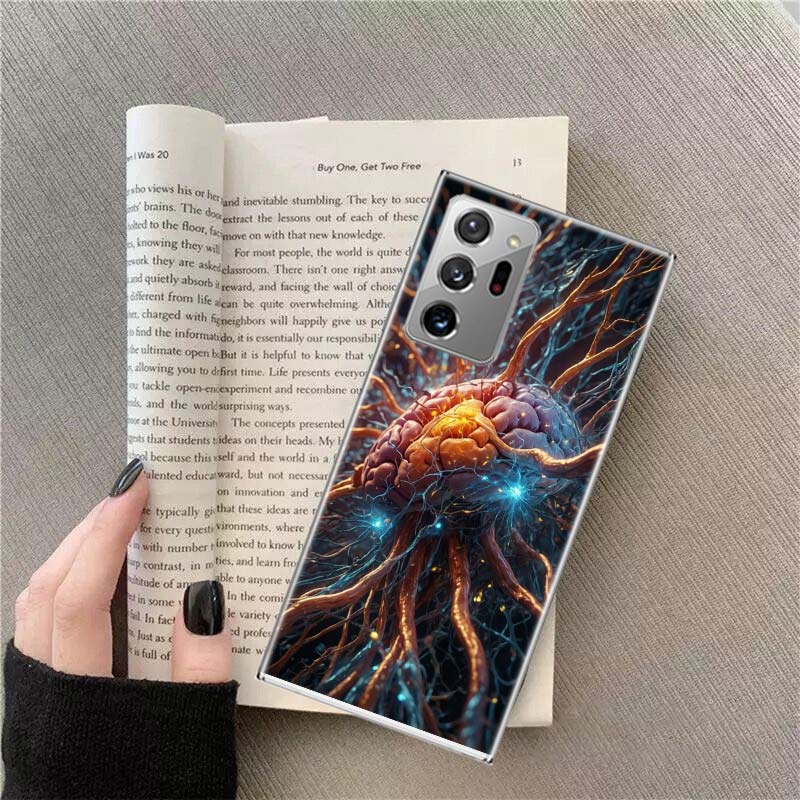 

The Cerebral Cortex And Key Components Phone Case For Samsung Galaxy S25 Edge S24 S23 FE S22 S26 Ultra S21 S20 S10 Plus Capa Samsung S21 Ultra