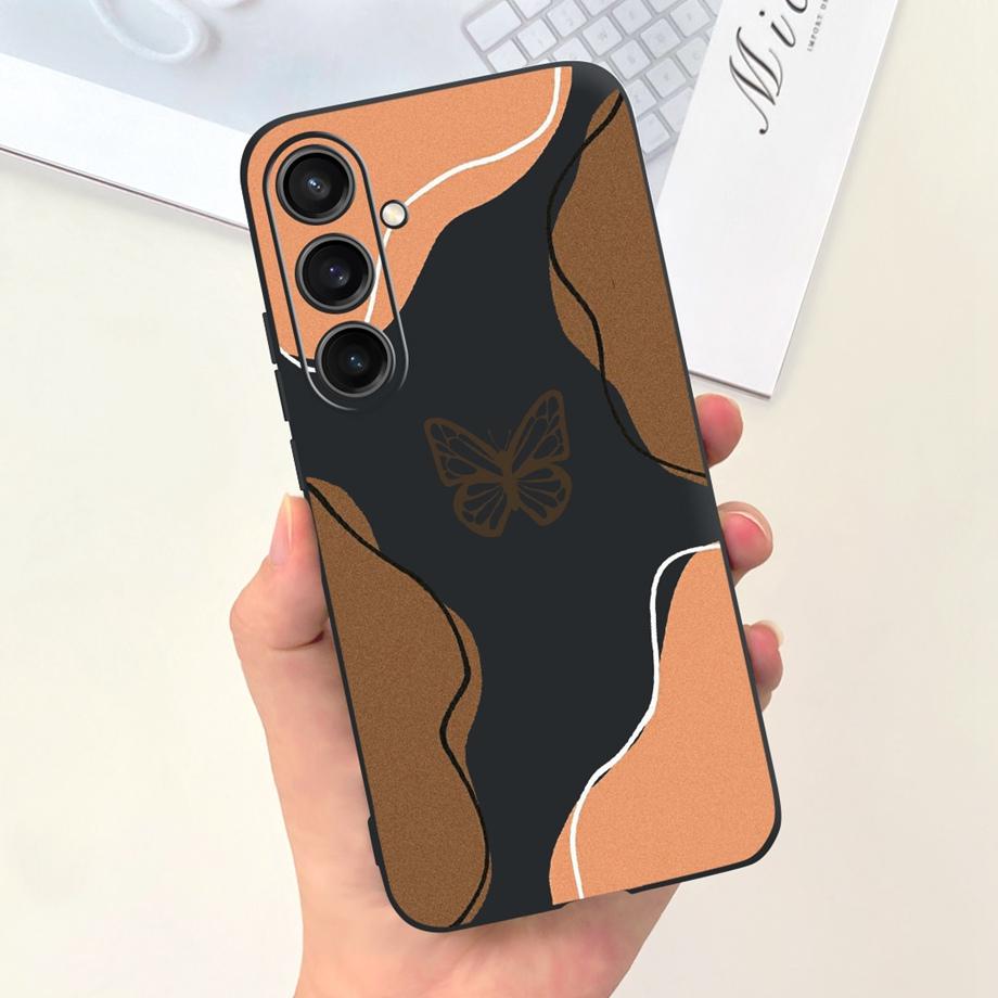 For Samsung S24+ S24 Plus Case Cover Samsung Galaxy S24 Ultra Pro Capa Camera Protector Shockproof TPU Soft Fundas With Pattern