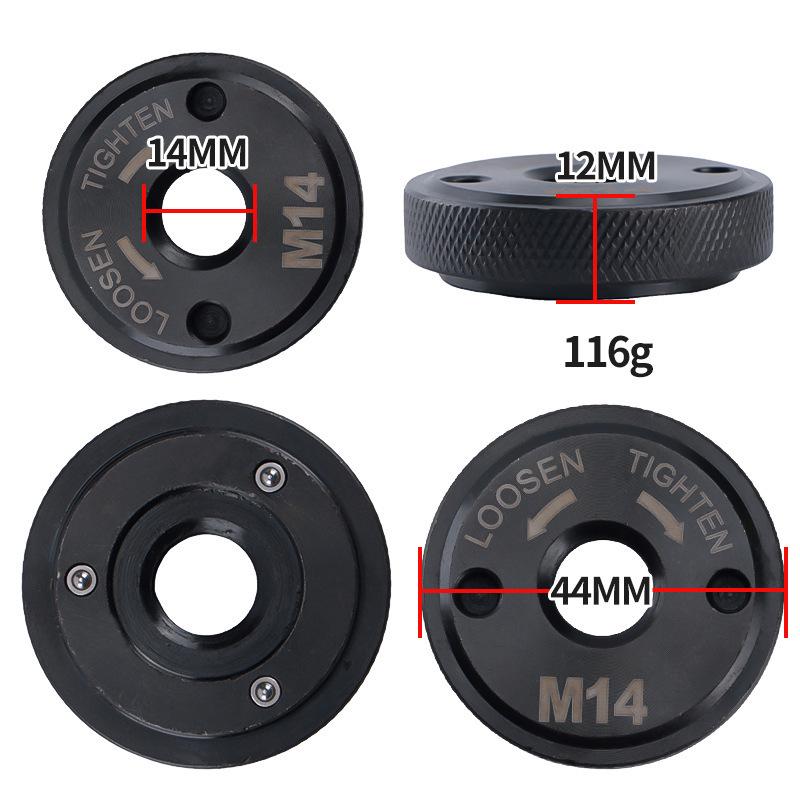 Hot-Selling M14 Angle Grinder Quick-Lock Pressure Plate: Chrome, Stable & Non-Slip