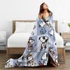 Snoopys Pattern Wool Blankets Cartoon Vintage Throw Blanket for Home 200x150cm Rug Piece,