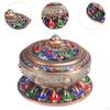 Enamel Incense Burner Holder Art Craft with Cover Versatile Censer Stand for Office Yoga Tea