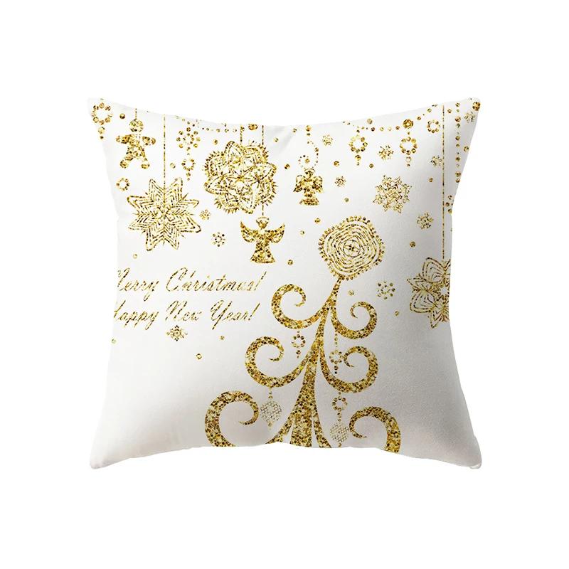 Christmas Theme  Decoration Printing Pattern Cushion Cover Home Living Room Sofa  Pillow