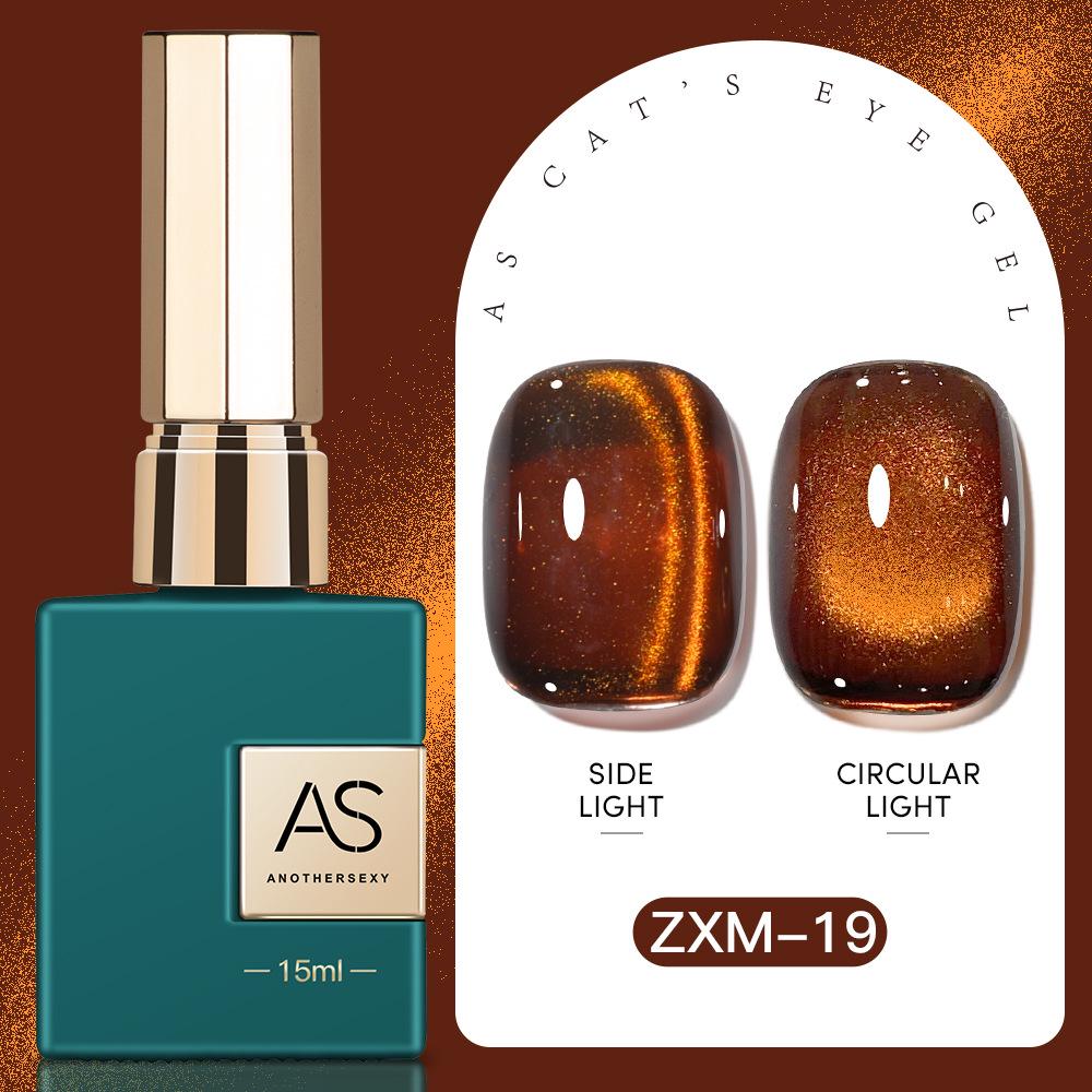 30 Shades Suspended Mirror Cat Eye Gel Polish Set with Glitter Glass Bead Effect