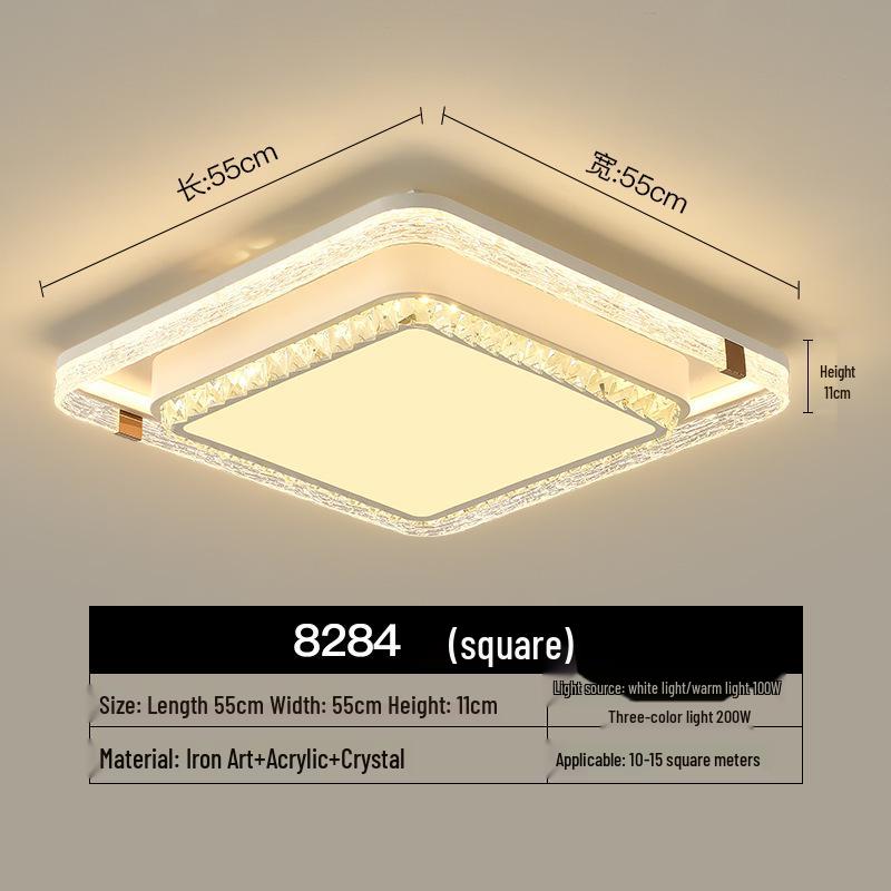 Nowoczesne światło sufitowe z pełnym spektrum ochrony oczu - Model 2025 do salonu i sypialni głównej