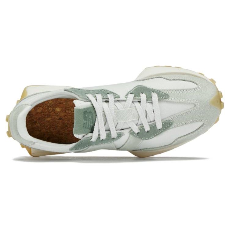 New Balance Nb 327 Retro Fabric Leather Low Top Casual Running Shoes Women Sneaker Light-Green WS327ZAU