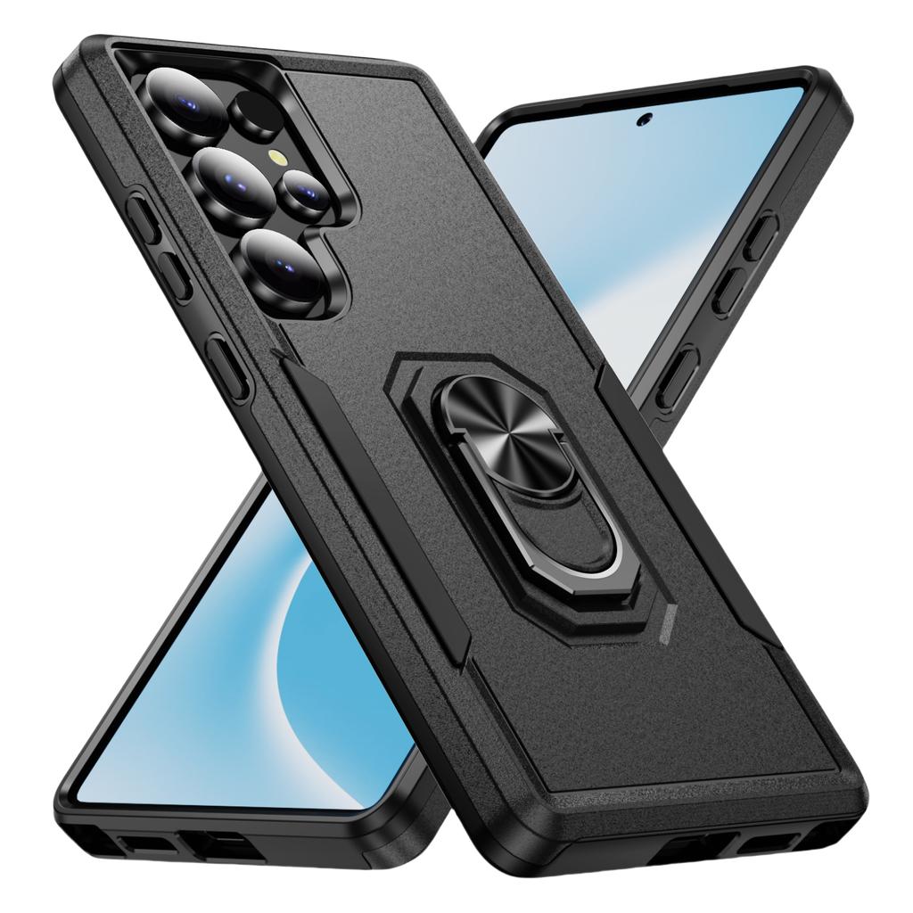 Anti-Fall Stand Bag Case for Samsung Galaxy S24 Ultra Plus FE 5G Dual Layer Phone Cover