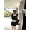 Vintage Sexy Bodycon 2 Piece Shorts Pant Sets 2024 Summer Y2k Slim Print Crop Tops + Casual Streetwear Pants Korean Fashion