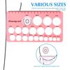 1 Set Nipple Measuring Ruler Double-sided Printing Soft Silicone Nipple Breast Pump Flange Ruler Home Use