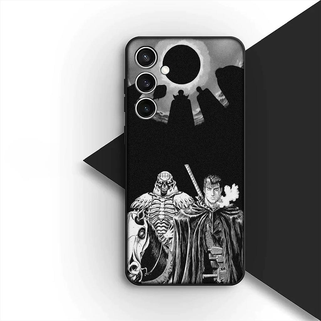 Berserk Cartoon Guts Silicone Cover for Samsung Galaxy S22 S21 S20 FE Ultra Plus A07 A15 A16 A17 A25 A37 A57 + Coque Phone Case