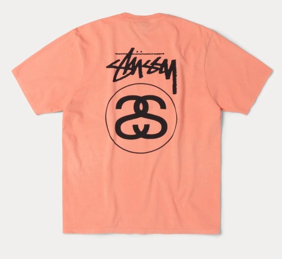 Stussy Stock Link Tee Pigment Dyed Sherbert L