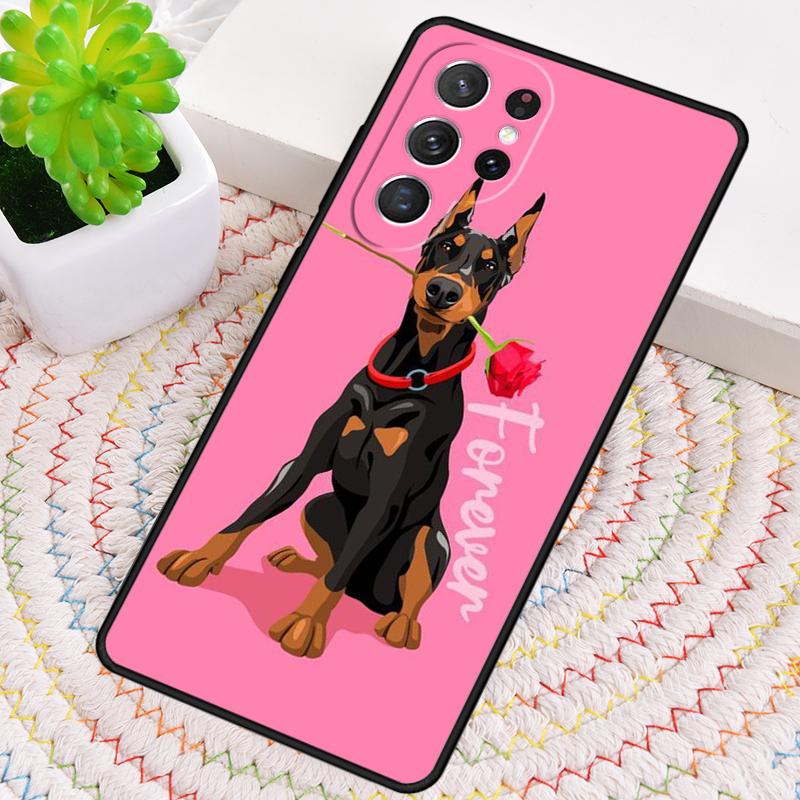 Animal Doberman Dog Phone Case for Samsung Galaxy Note 10 Pro S26 Ultra S23 S24 FE S25 S21 S22 PLUS Shockproof Cove