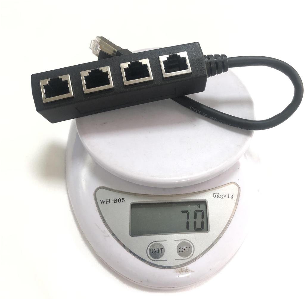 RJ45 Ethernet Splitter Adapter Extension Cable - 1 to 4 Network Connection- beperkte informatie