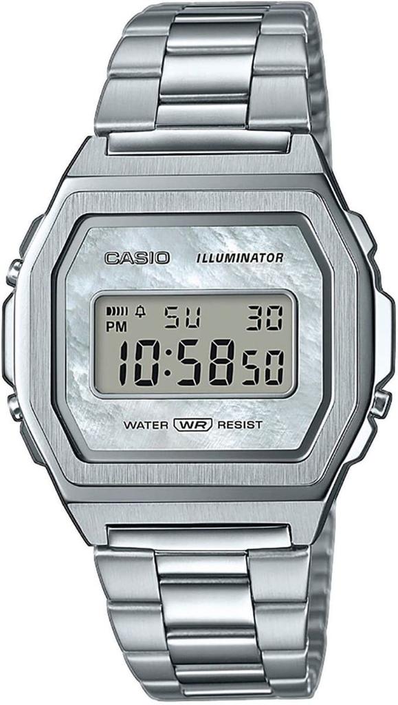 Casio Collection Premium vintage kvarts herreklokke, sølv, vintage.