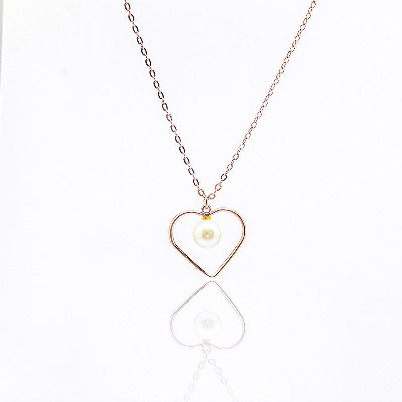 

Любовные жемчужины и живое ожерелье для женщин, бьющиеся украшения, подвесной светильник в форме сердца с бусинами, роскошная ключица