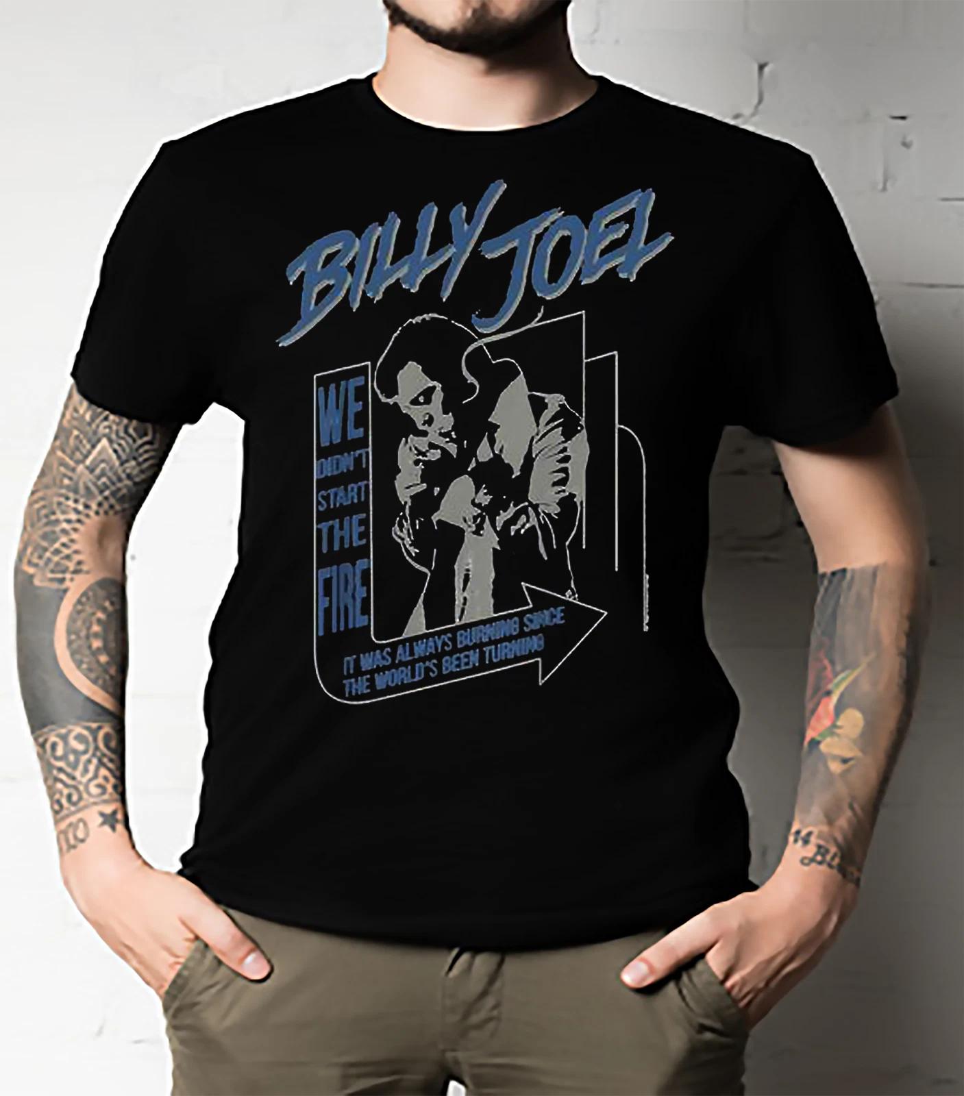 Men s and Women s T-shirts Vintage Billy Joel we didn t start the fireessentiel All Size XXXXL