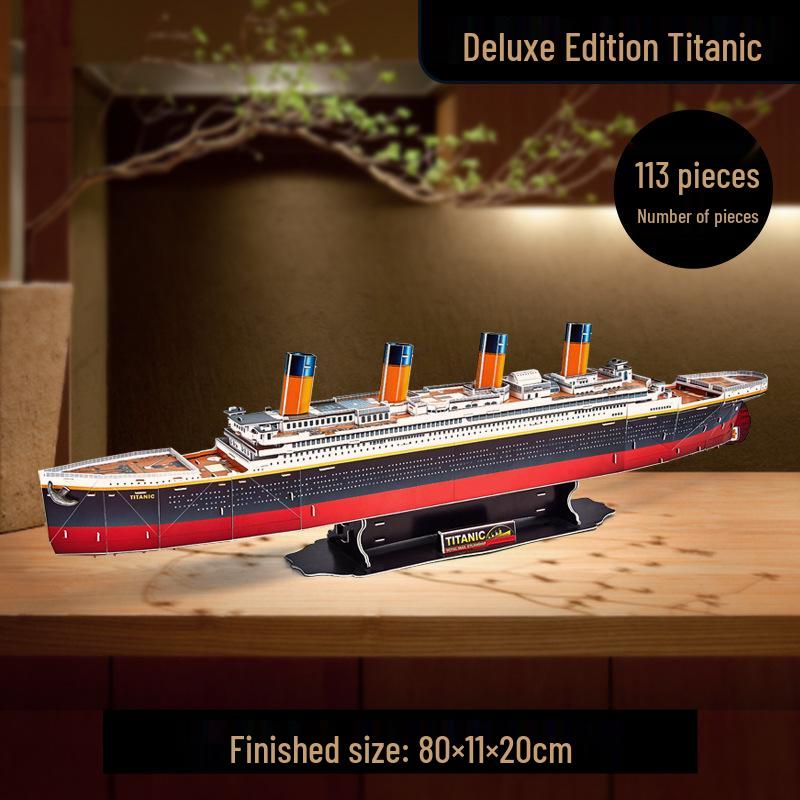 Titanic 3D Jigsaw Puzzle Ship Model - Handmade Gift for Girlfriend