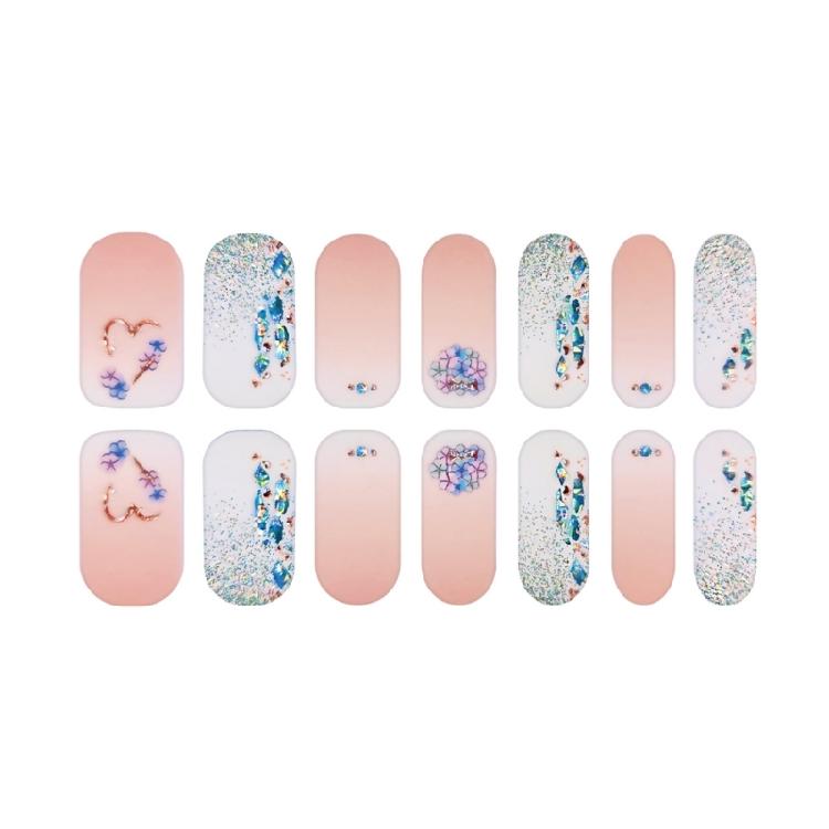 Flower Nail Art Stickers Full Wrap Nail Stickers Self-Adhesive Nail Art Decals