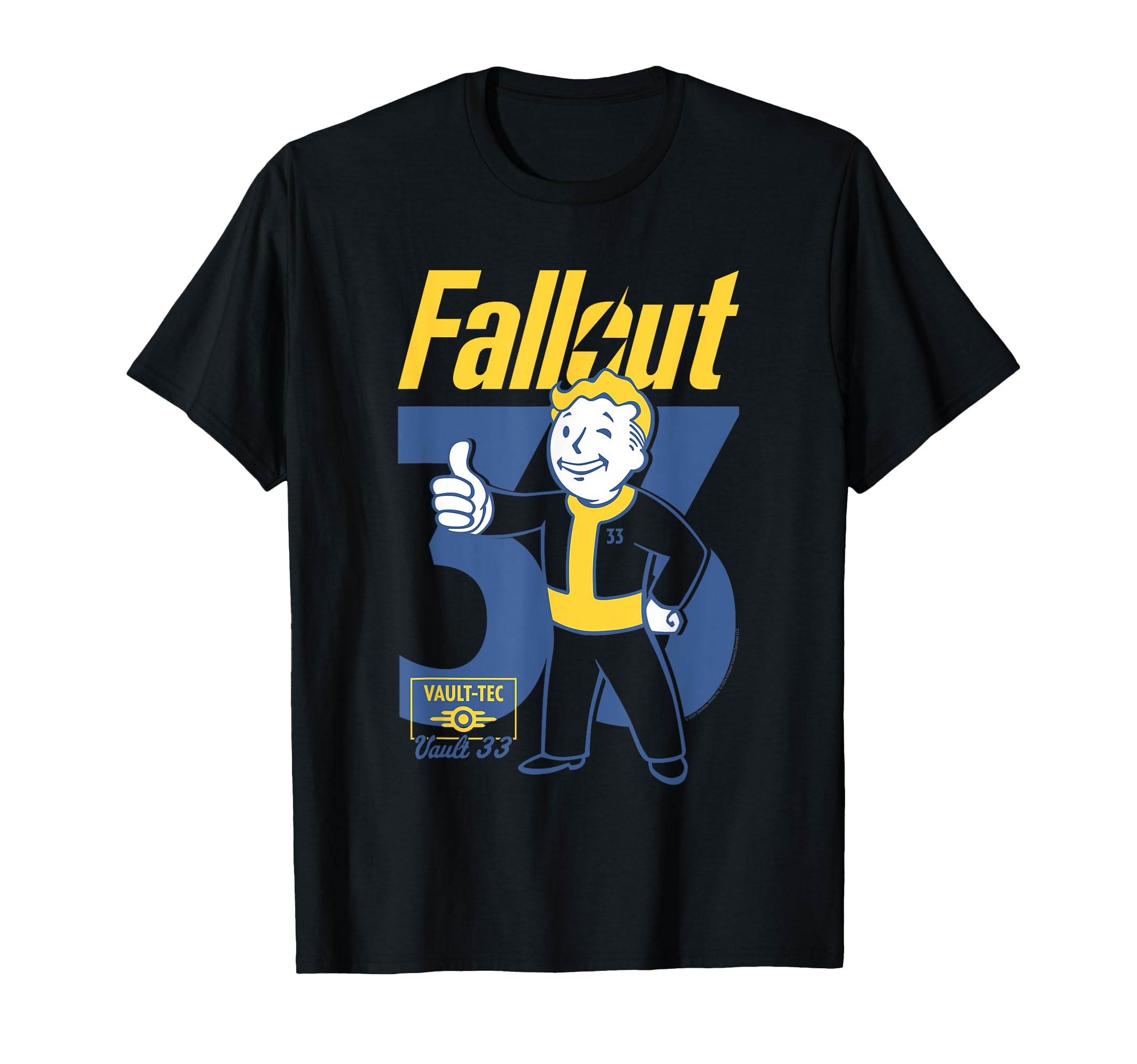 

Футболка с позой Vault Boy из сериала Fallout TV Series 33 чёрный