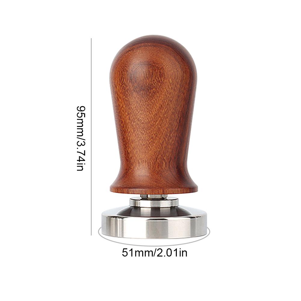 51/53/58 mm Espresso-Kaffeestampfer, gefedert, kalibriert, 13,6 kg Druck, Tamper mit Edelstahlsockel für Barista