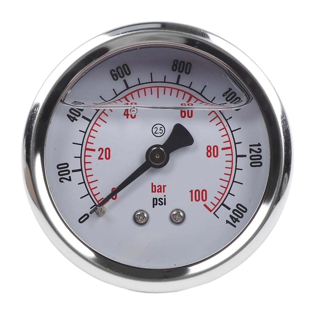 Pressure Gauge 0 100 Bar PSI with 60mm Dial Featuring Accurate Measurement for Hydraulic and Vacuum Applications
