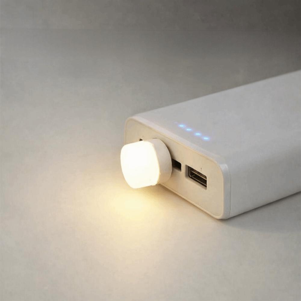 Round Shape Mini USB Night Light Mini Size USB Plug Lamp Eye Protection Lamp Reading Books