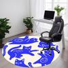 1pc Cat Pattern Office Round Area Rug, Indoor Mat Suitable For Office, Under Office Chairs Bedroom Living Room Home Decor, Room Deco