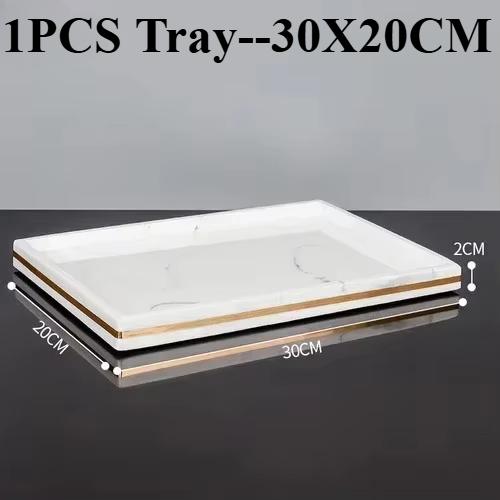 1 pz Resina Luce Lusso Bagno Vassoio Lavabo Hotel Bagno Tavolo Lavabo Bagno Porta Spazzolino Decorazione Accessori WC