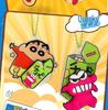 Crayon Shin-chan Swing Keychain: Funny Doll Couple Charm