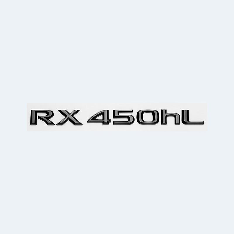 3D ABS Gloss Black Car Rear Trunk Badge Sticker For Lexus RX Series RX200t RX270 RX300 RX350 RX450h RX450hL HYBRID Emblem