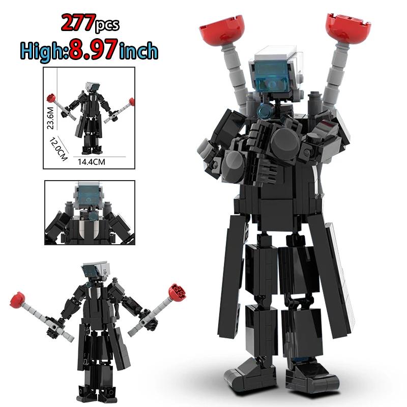 New Skibidi Toilet Weapon Titan TVMan Action Figure Building Block Toys For Boys Cameraman Bricks DIY Model For Kid Adult Gifts