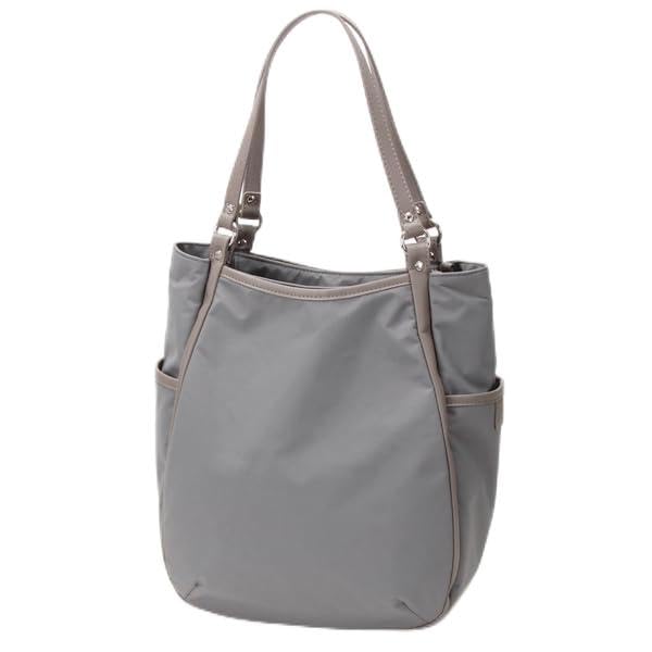 

Сумка-тоут из нейлона таслан, маленькая, 2004502, серая [Исаак] (11)