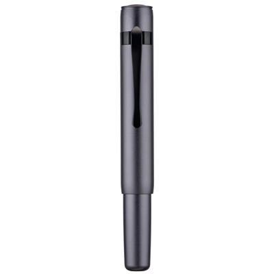 Hongdian M2 Mini Pióro Wieczne Cienkie Miękkie Szare Smukłe Kieszonkowe Podróżne Pióro Pióro, Stalówka, Stalówka, Aluminium,