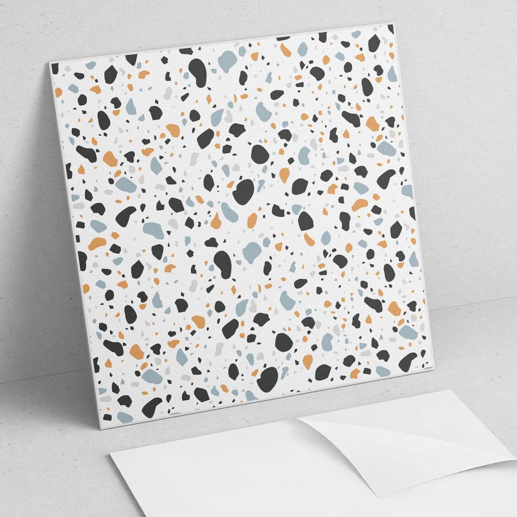 Naklejane Kafelki Dekoracyjne Do Szybkiej Odmiany Ściany Wzór Z Abstrakcyjnymi Plamami 20X20X20 Cm