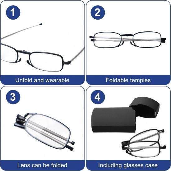 8 Pack Foldable Reading Glasses Blue Light Blocking Glasses Magnetic Case Pocket Wallet Spring Hinge Readers