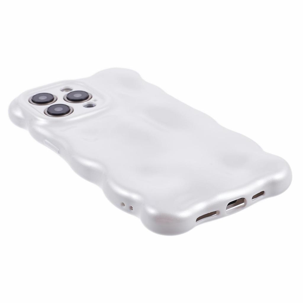 For iPhone 15 Pro Max TPU Phone Case Rugged Phone Cover with Wavy Edge