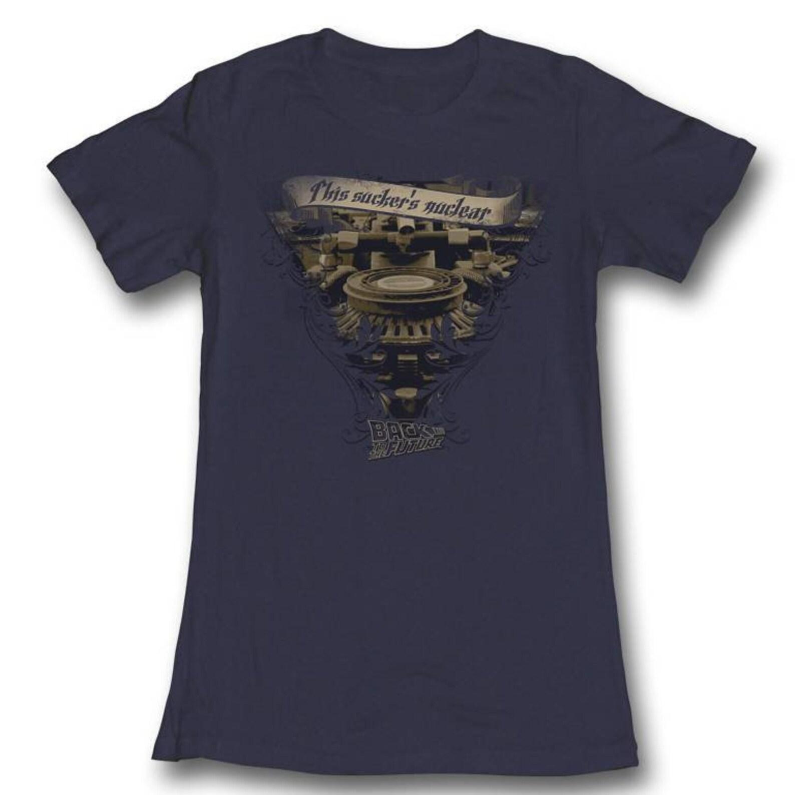 Back to the Future Nuclear Navy Junior Women s T-Shirt 3XL