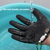 Nonslip Quick Drying Fishing Gloves Enhances With Thick Latex For Safe Fish Handling And Hook Removal