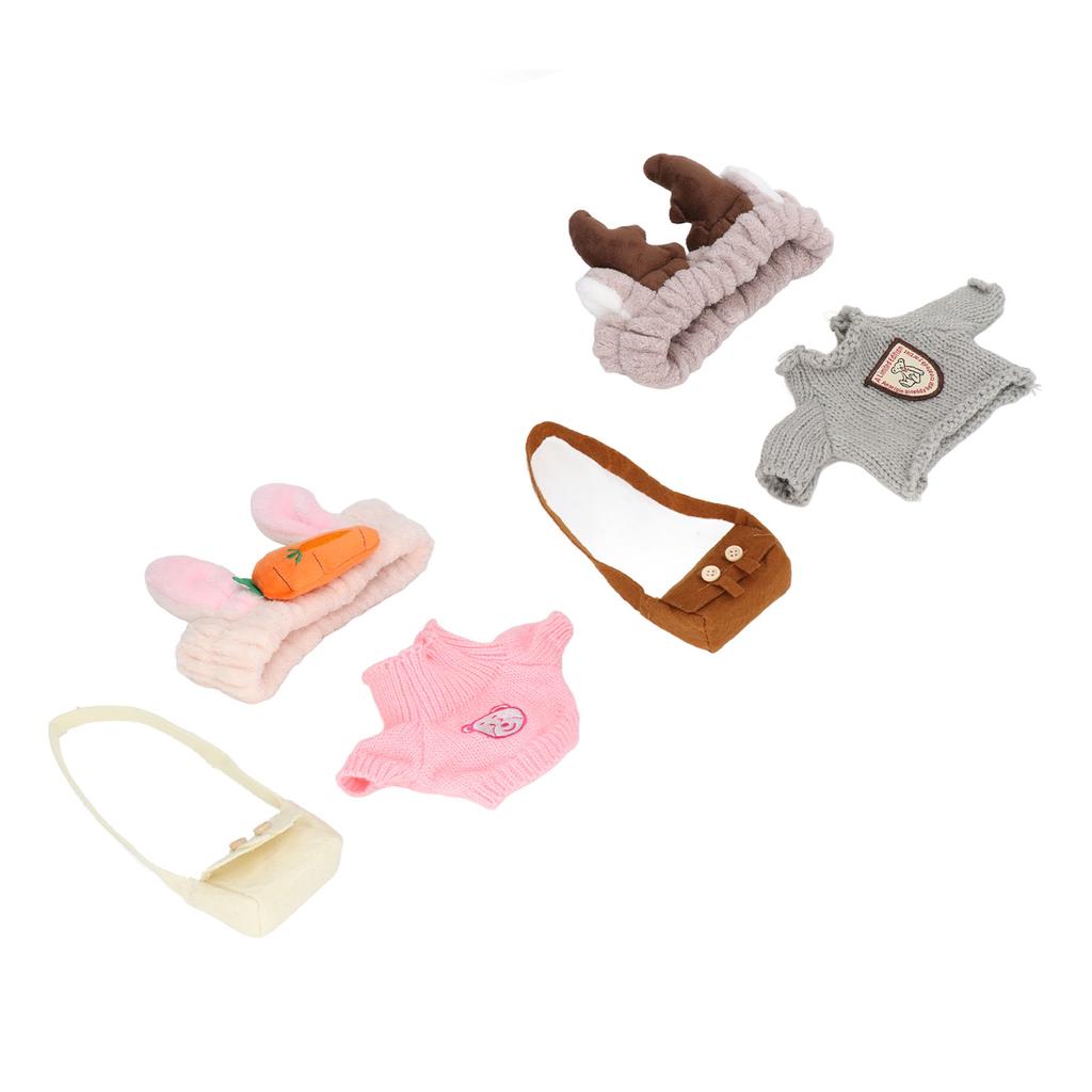 3 Piece Set Duck Plush Toy Clothes Washable Plush Plush Duck Clothing DIY Match Cartoon Stuffed Duck