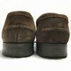 Made In England CYRILLUS Handmade Suede Loafers Moccasins Brown Size 42 26.5(USED)