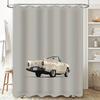Vintage Ford Thunderbird Car Shower Curtain Retro Automotive Classic Car Bathroom Decor Waterproof Vintage Car Lover Gift
