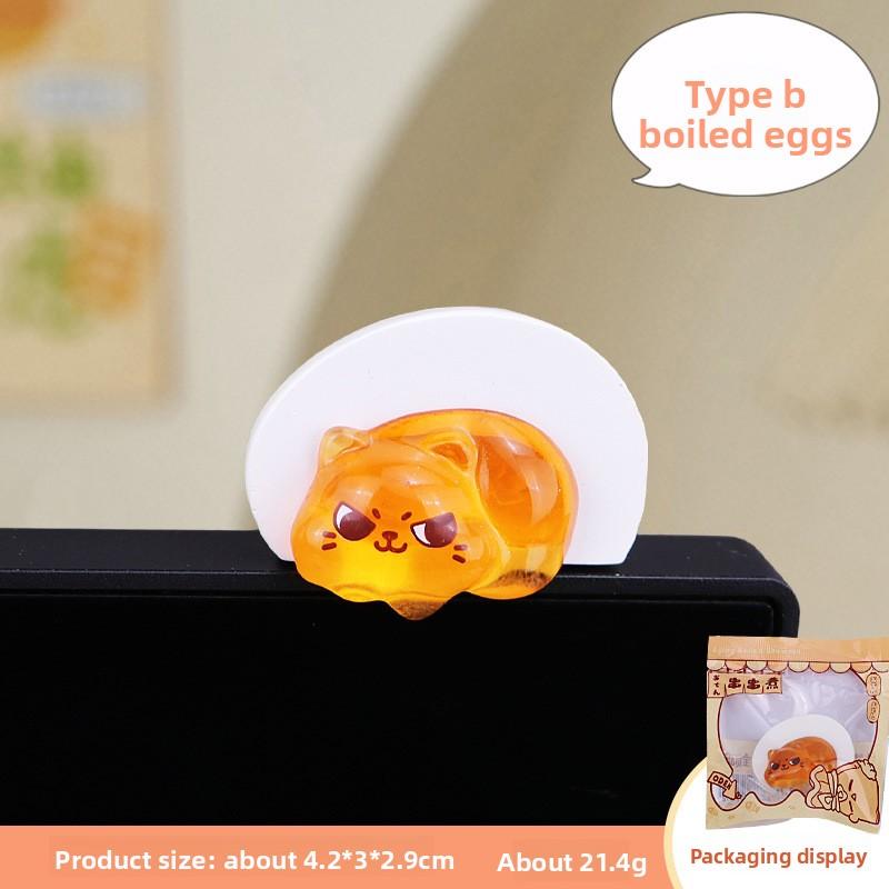 Cute Strings, Cooked Computer, Sitting and Standing Display Items, Monitor, Stable Emotional State, Office Workstation Decoration, Stress Relief Gift