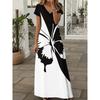 European and American Fashion V-Neck Women's Dress