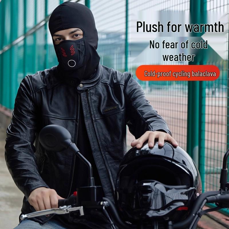 Máscara Facial Completa à Prova de Vento de Inverno para Ciclismo e Motociclismo - Proteção Anticongelante