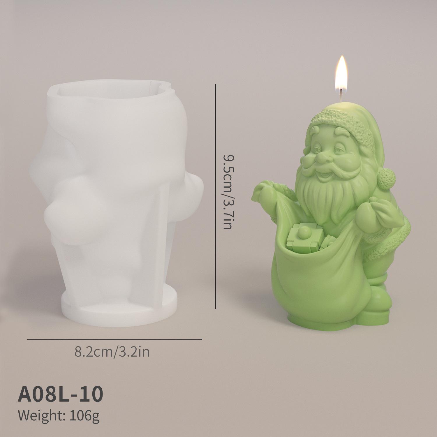 

Силіконова форма для ароматичної свічки Дід Мороз - Різдвяний святковий настільний дисплей