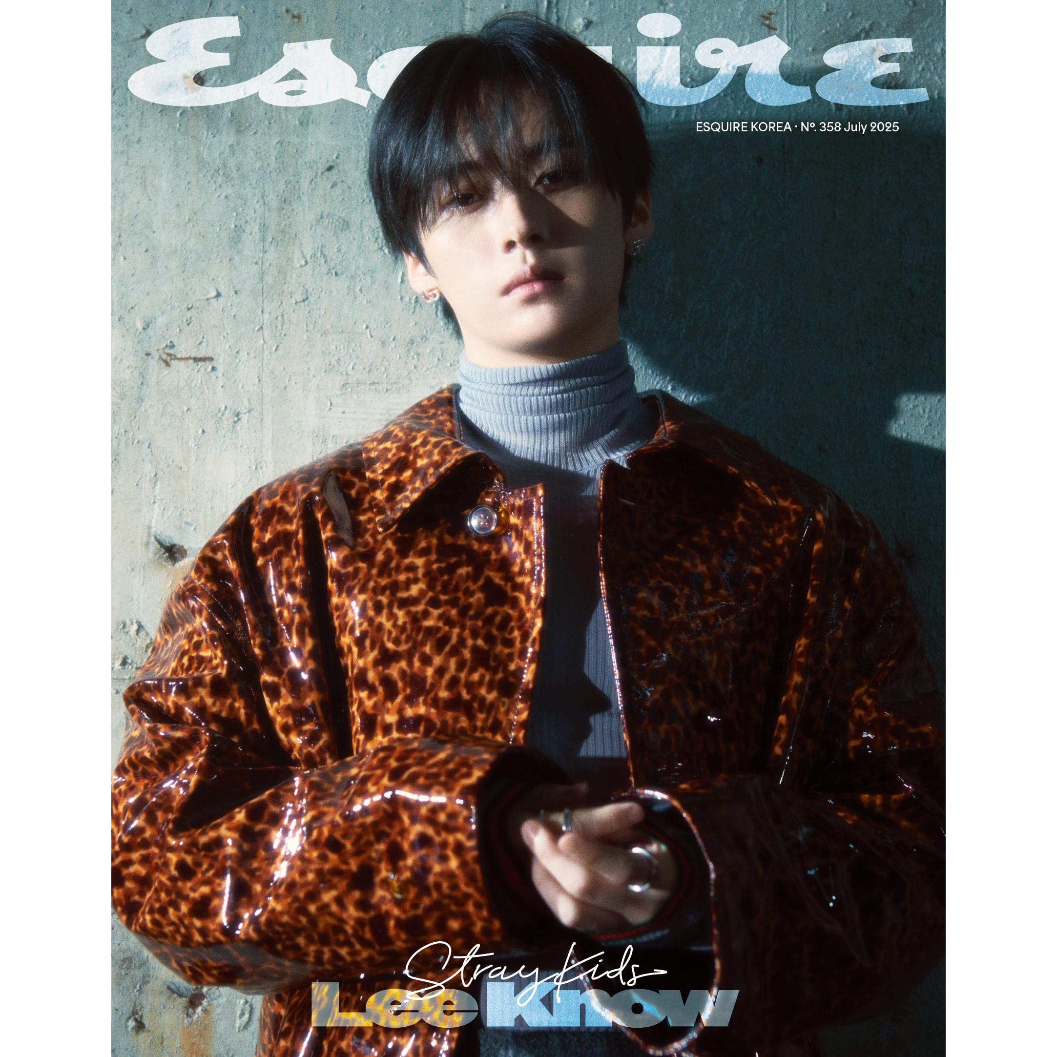ESQUIRE KOREA 2025.08 - ОБЛОЖКА : ЛИ НОУ из Stray Kids A ver.