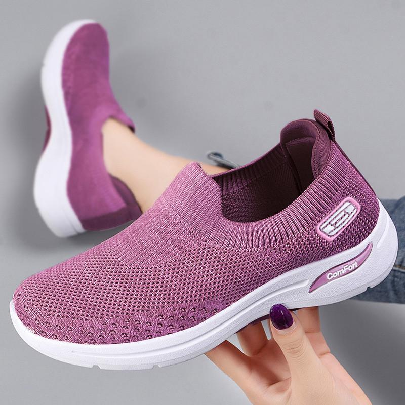 Womens Mesh Shoes With Breathable Pvc Sole For Casual Summer And Spring Wear