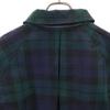 Mackintosh Check Long Sleeve Stainless Collar Coat 34 Green X Blue Women Used