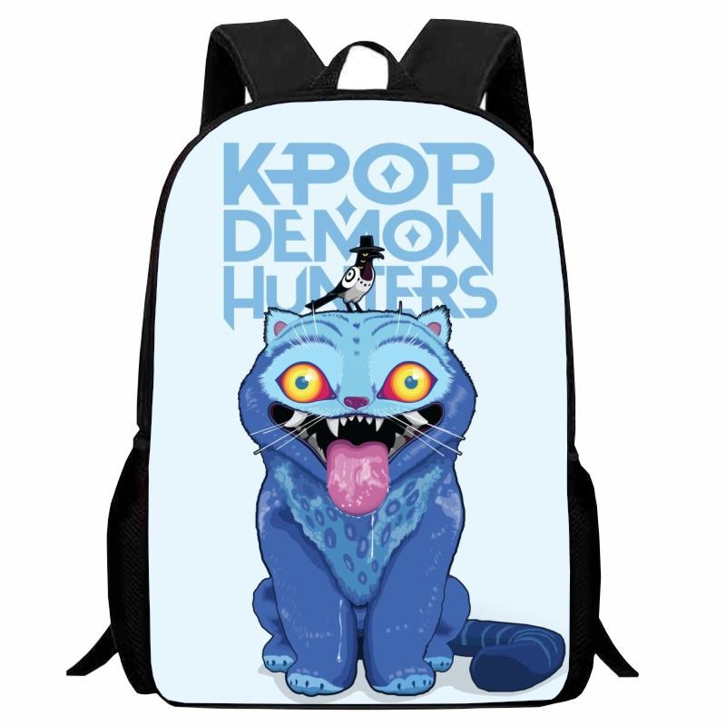New Printed Witch Hunter K-POP Student Backpack, Elementary School Cartoon Huntrix Kpop Backpack