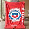Fußballmannschaft Chile Thema Decke Weiche Flanelldecke Plüsch Überwurf Gemütliche Sofa Bett Decke für Heimdekoration