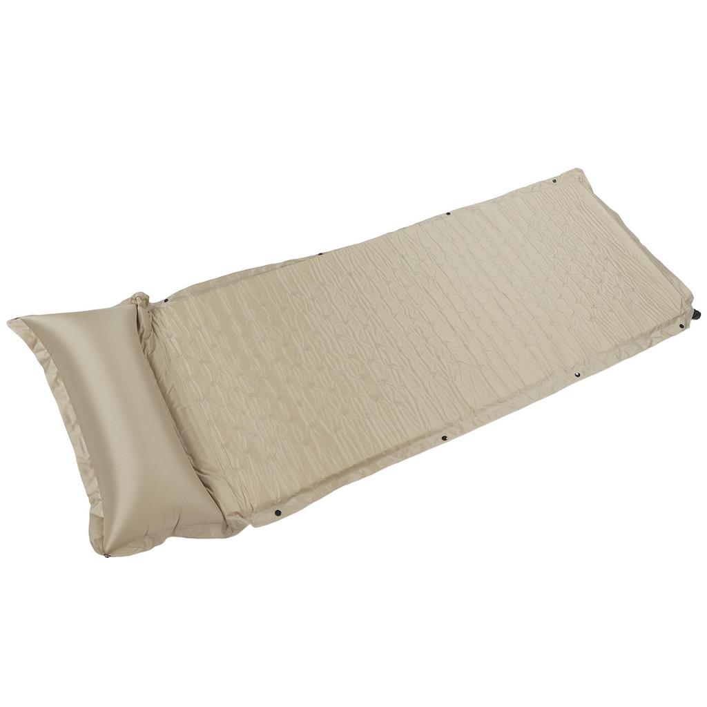 Karimata do spania Khaki Samopompujący Wodoodporny Pogrubiony Wytrzymały Poliester Pongee Materac kempingowy dla